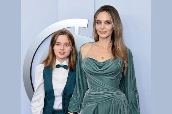 Angelina Jolie and Daughter Vivienne, Angelina Jolie, Vivienne Jolie-Pitt, Tony Awards 2024, The Outsiders Broadway, red carpet fashion, celebrity appearances, Angelina Jolie daughter, Broadway winners, Tony Awards highlights