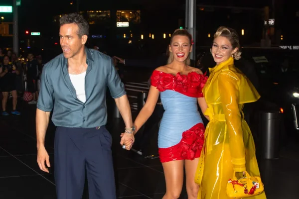 Blake Lively and Gigi Hadid, Deadpool and Wolverine, high fashion, Marvel characters, fashion collaboration, haute couture, superhero transformation, pop culture and fashion, Blake Lively Deadpool,