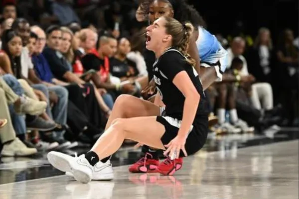 Kate Martin injury, Las Vegas Aces, WNBA, player safety, injury prevention, fan reaction, ankle sprain, recovery timeline, Olympic break