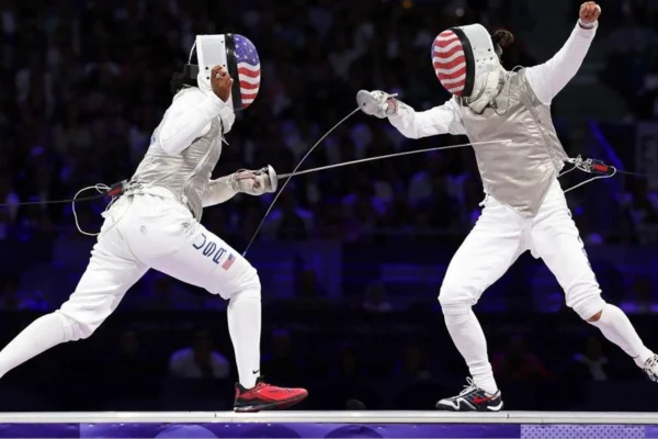 Lee Kiefer Olympic gold, USA Fencing, Tokyo 2020 Olympics, women's individual foil, historic 1-2 finish, American fencers, Olympic gold medalist, fencing preparation, Lee Kiefer legacy