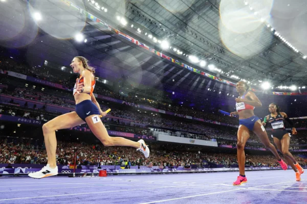 Femke Bol Olympic Gold, 2024 Paris Olympics, 4x400-meter mixed relay, Dutch sprinter, Femke Bol comeback, Netherlands track and field, Eugene Omalla, Lieke Klaver, Isaya Klein Ikkink